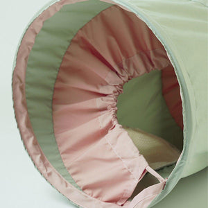 Spiral Folding Cat Play Tunnel Cooling Fabric Tunnel for Cats