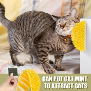 Durian Shape Cat Grooming Comb Tickling & Scratching Tool for Cats & Dogs