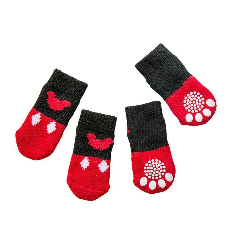 Dog Socks Non-Slip Grip Slip Anti-Skid S M L - Puppy Cat Pet Shoes Slippers