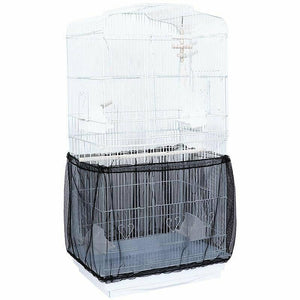 Shell Skirt Mesh Cover Pet Bird Cage Guard Nylon Net Seed Catcher