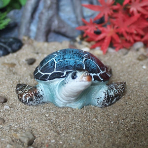 Resin Sea Turtle Aquarium Ornament Underwater Decor for Fish Tank