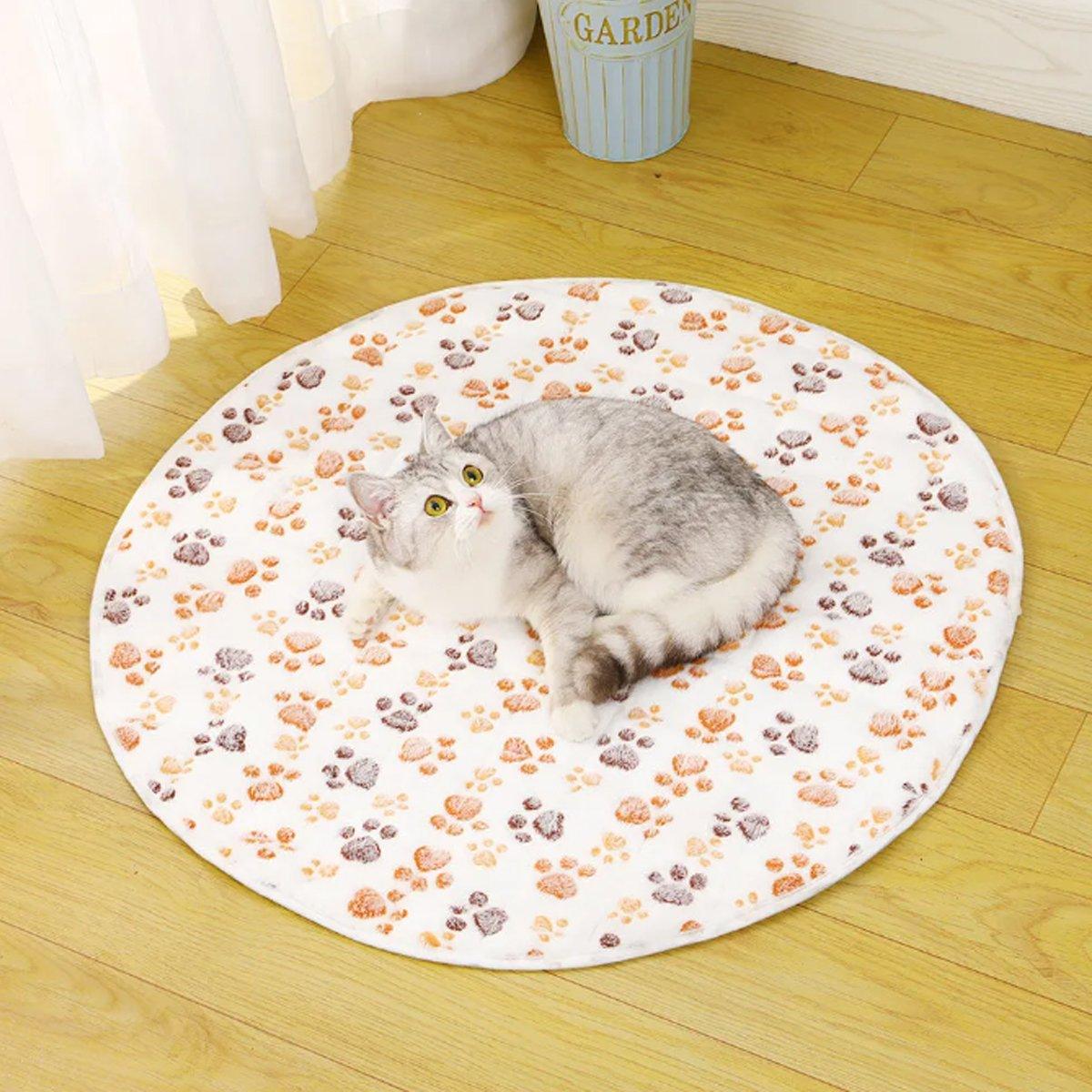 Round Waterproof Dog Pad Breathable & Non-Slip for Pets