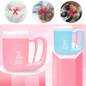 Portable Pet Foot Washing Cup 360° Silicone Paw Cleaner for Cats & Dogs