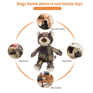 Extreme Bear Dog Toy Indestructible Robust Companion Chewers Chew Toys Training