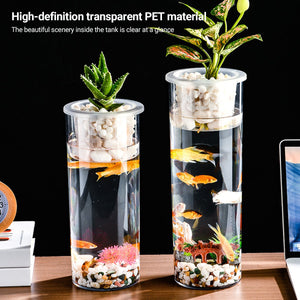 Hydroponic Plant Vase Fish Tank for Home Decor