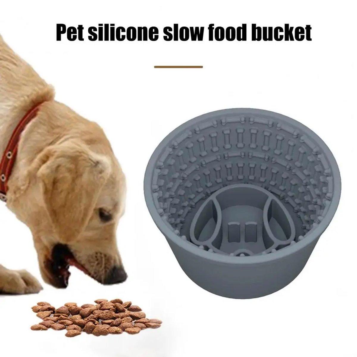 Silicone Pet Slow Feeder Bowl Anti-Choking & Durable Design for Dogs