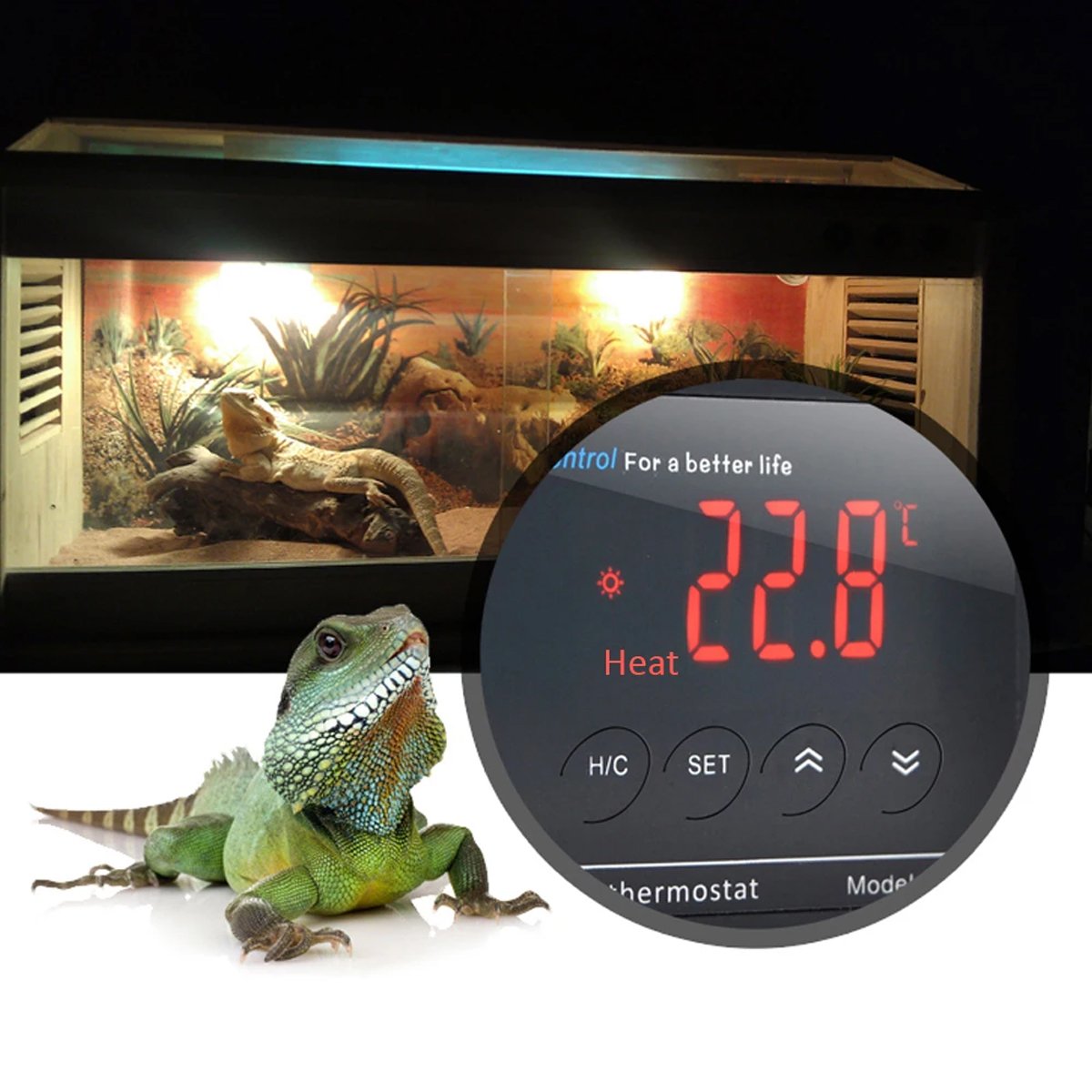 Aquarium Reptile Pet Thermostat Electronic Temperature Controller Power Strip