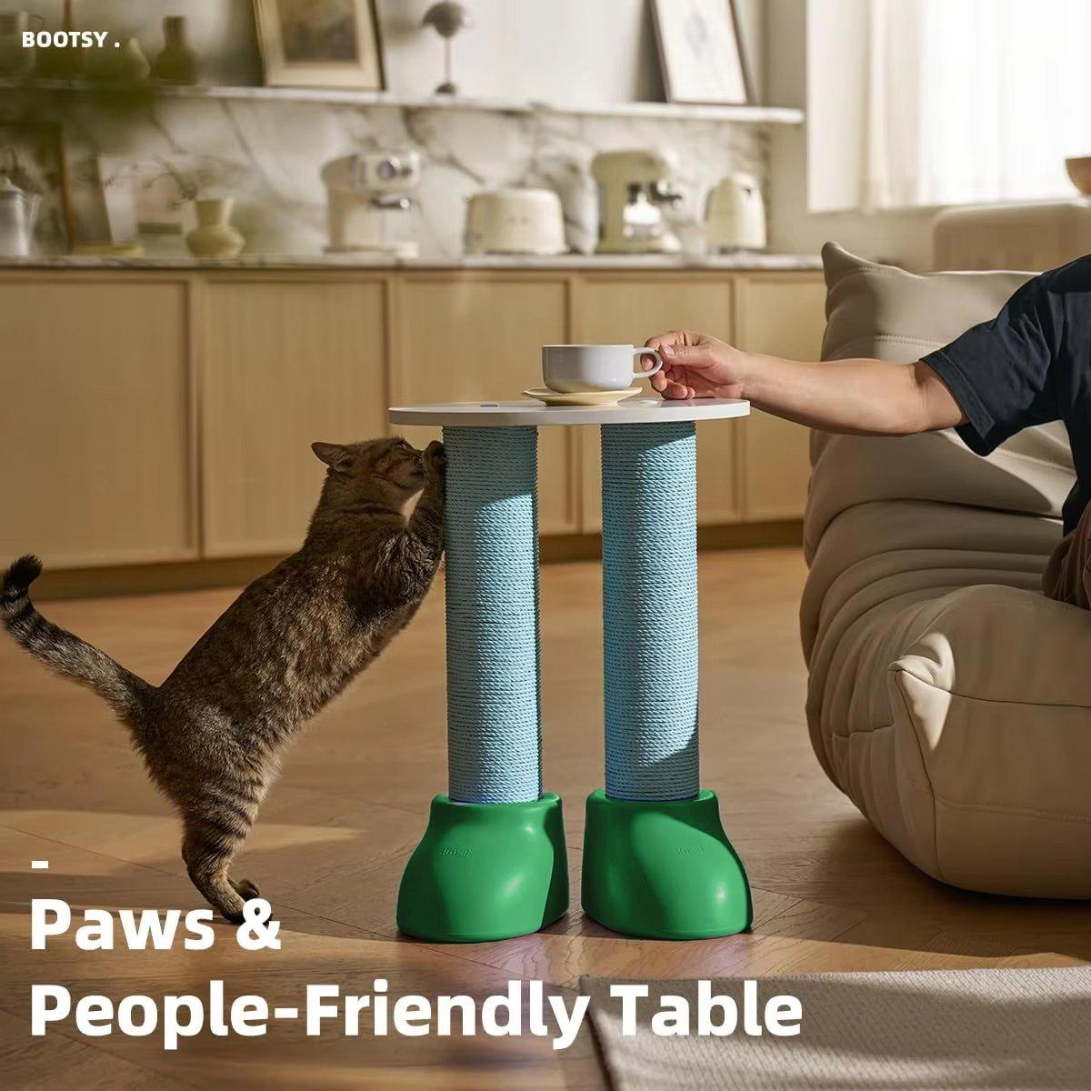 Makesure Boot-Shaped Cat Scratcher Multi-Functional Cat Bed & Side Table