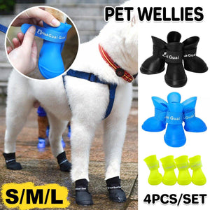 Cartoon Boots Pet Rain Boots Waterproof Non-slip Wear-resistant Dog Shoes