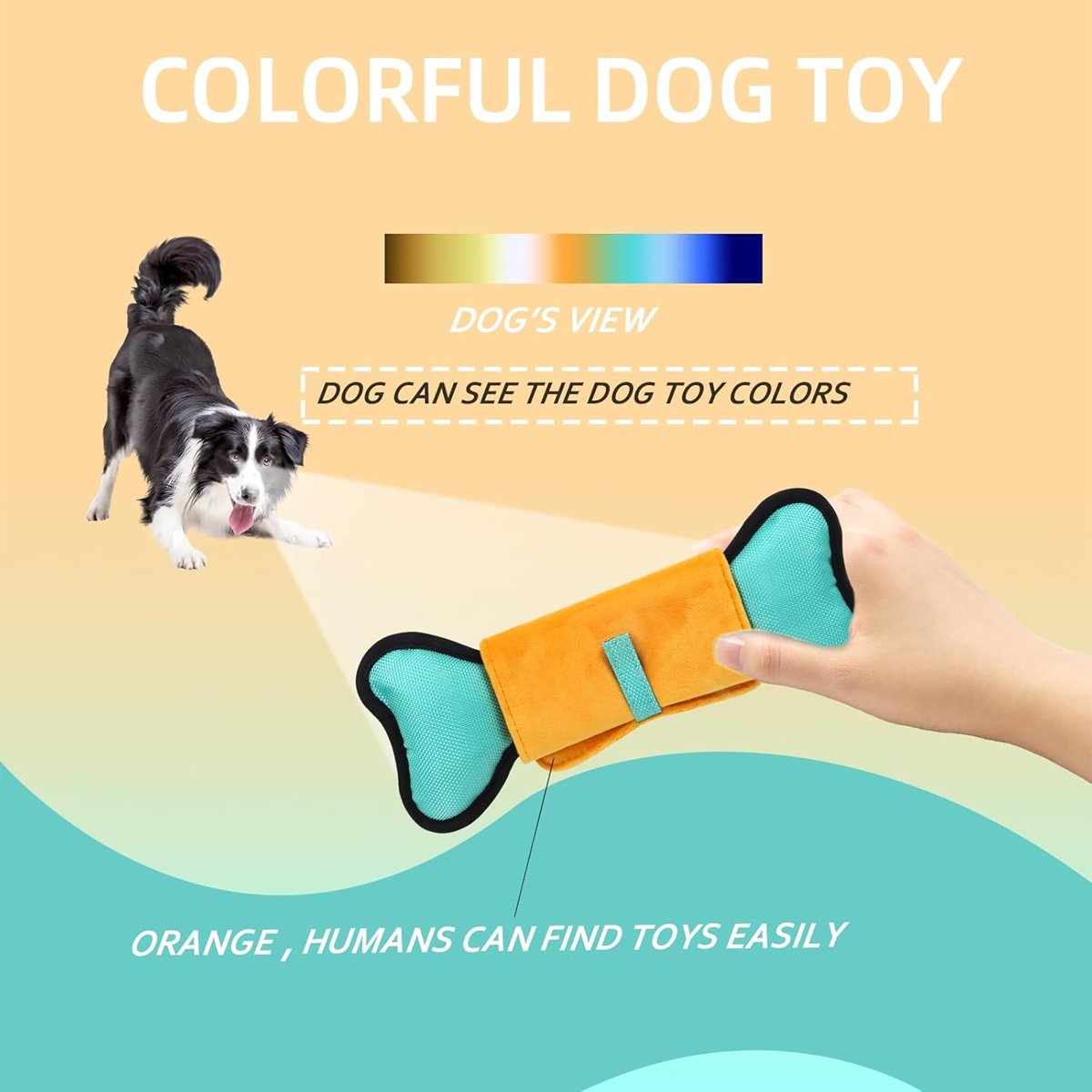 Interactive Canvas Dog Toy with Treat Pockets Crinkle Sound