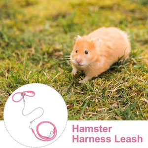 Adjustable Hamster Harness Set – Secure & Comfortable Pet Walking Gear