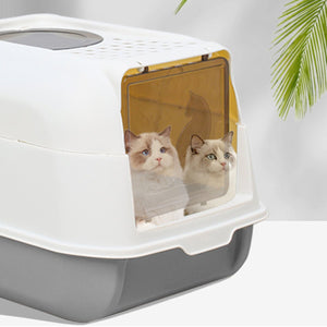 Large Detachable Enclosed Cat Litter Box