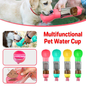 Portable Pet Water Drink Bottle Dog Travel Bowl Dispenser