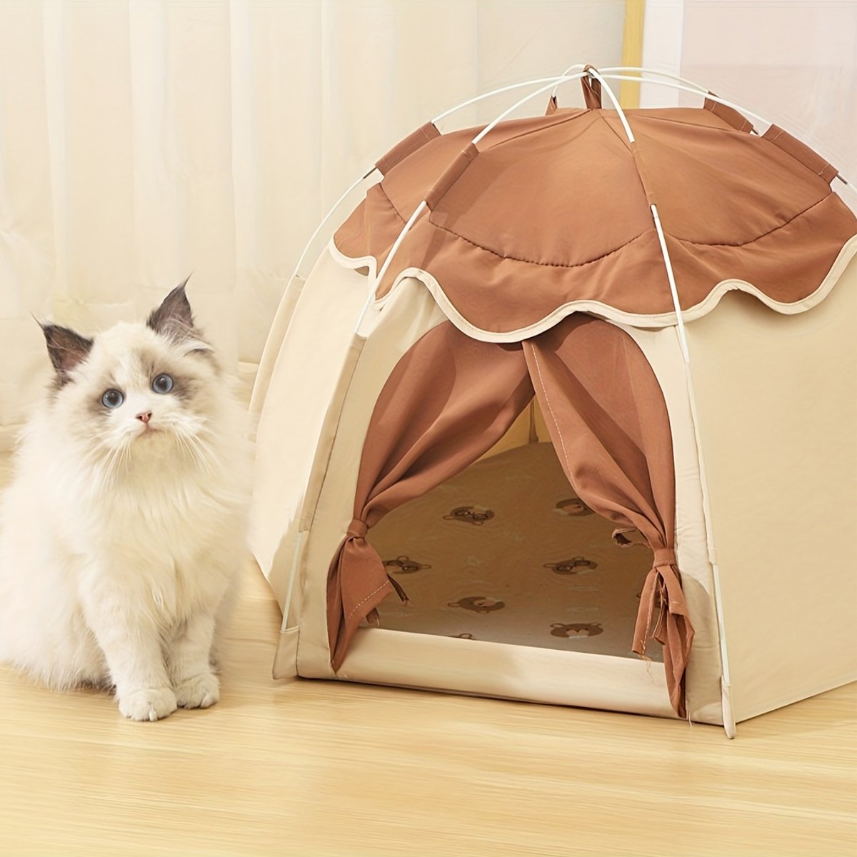 Cat Bed Tent Dog House Breathable Indoor Pet Bed