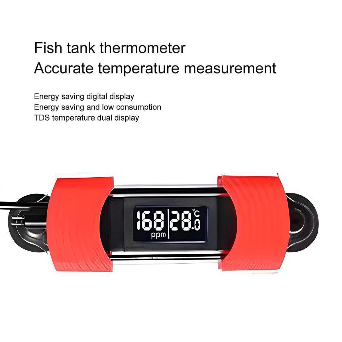 Fish Tank Calibration Thermometer Double Display Temperature Screen Clear