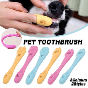 Pet Finger Toothbrush for Dog Cat Puppy Teeth Cleaning Soft Brushing Tool Care