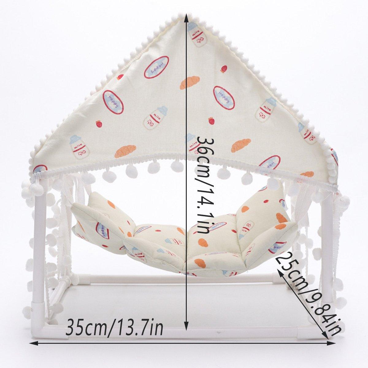 Small Pet Tent Hammock Shelter Cozy Space for Hamsters Rabbits & Guinea Pigs