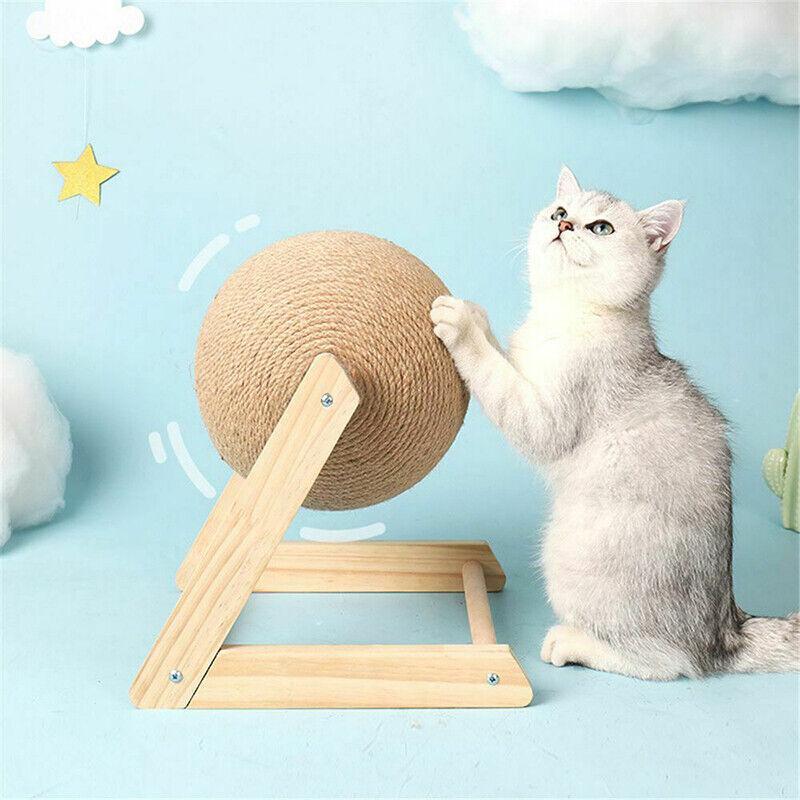 Cat Scratching Ball Cat Scratcher Toy Cats Scratcher Post Natural Sisal