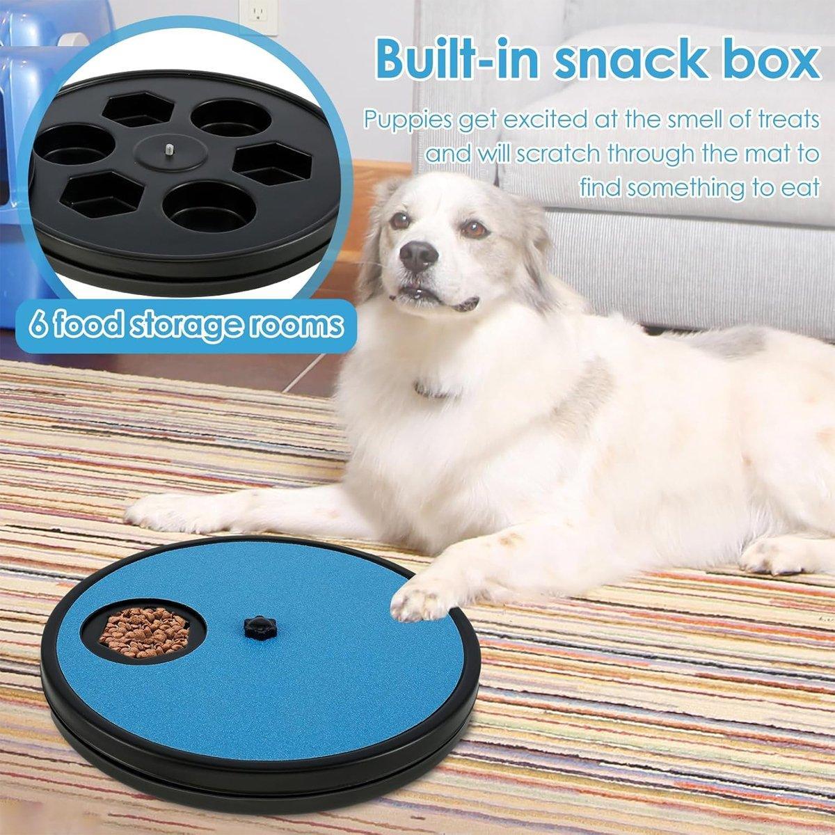 Rotating Dog Nail File Board with Snack Box for Stress-Free Grooming