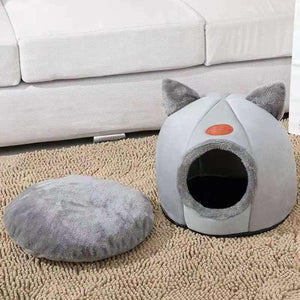 Cat Warm Cozy Pet Bed Indoor Cat Litter House for Cold Weather