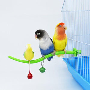 Colorful Plastic Bird Perch Toy Bird Cage Stand