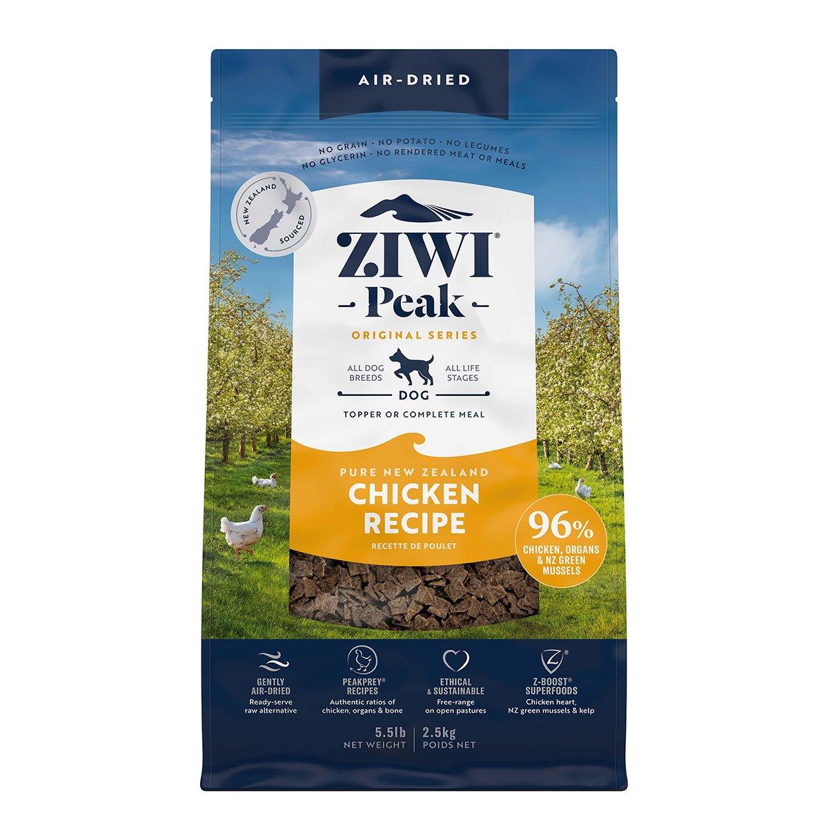 ZIWI Peak Air-Dried Chicken Dry Dog Food - Best for Dogs & Puppies, 1kg/2.5kg/4kg