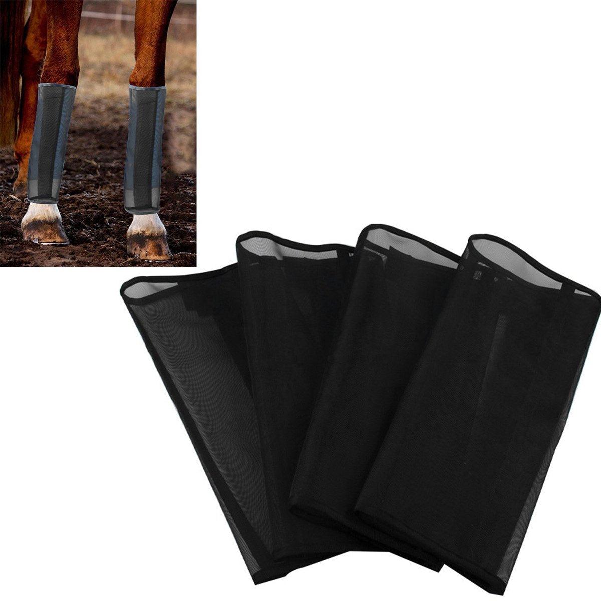 4PCS Horse Leg Guards Mosquito Proof Breathable UV Protection