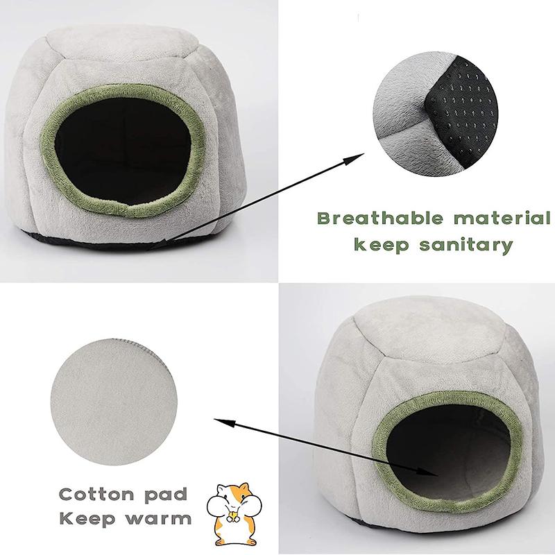 Soft Small Animal Guinea Pig Cozy Warm Pet Tent Hamster House Hideout Cave Bed