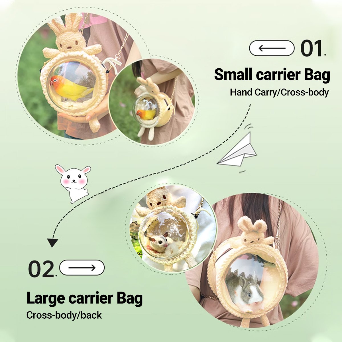 Comfortable and Breathable Small Pet Travel Carrier