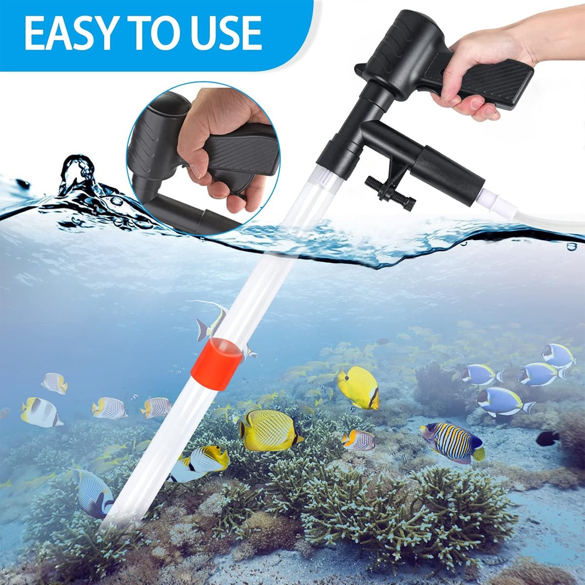 Multi-functional Fish Tank Gravel Cleaner