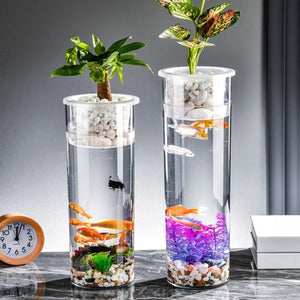 Hydroponic Plant Vase Fish Tank for Home Decor