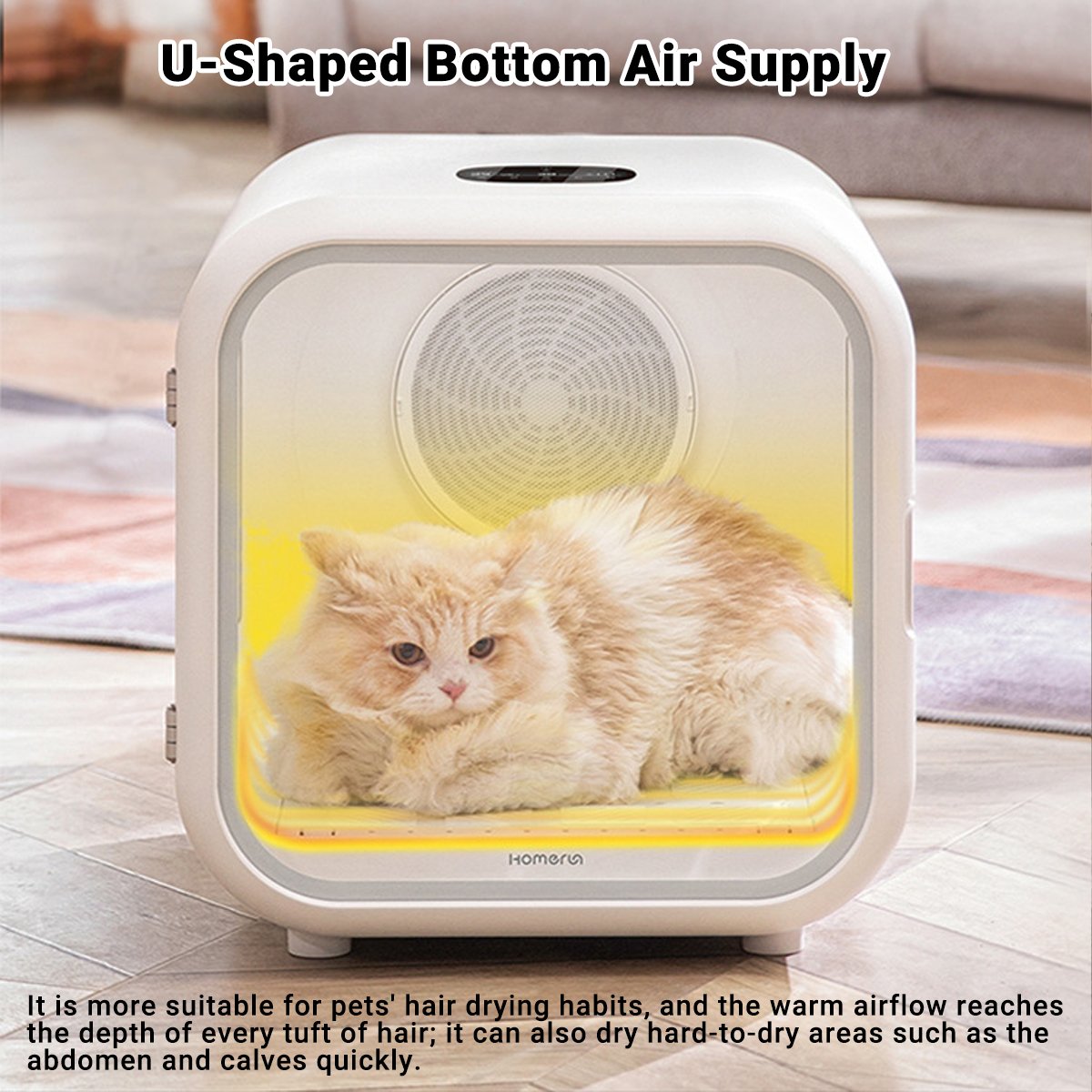 Smart 62L Pet Hair Dryer Box - Automatic Dryer for Cats and Small Pets