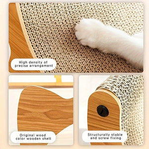 Cradle Cat Nest 2-in-1 Cat Scratcher and Lounge with Hanging Toy