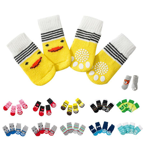 Dog Socks Non-Slip Grip Slip Anti-Skid S M L - Puppy Cat Pet Shoes Slippers