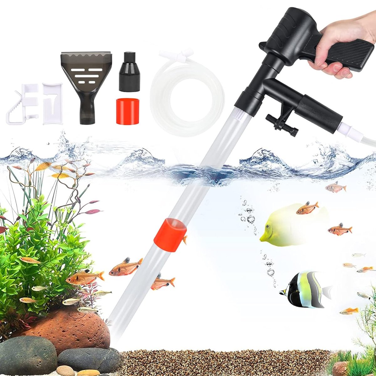 Multi-functional Fish Tank Gravel Cleaner