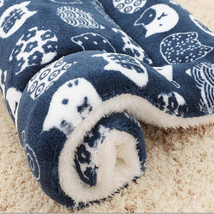 Puppy Dog Cat Cushion Mattress Blanket Bed Soft Warm Pet Pad Winter Kennel House