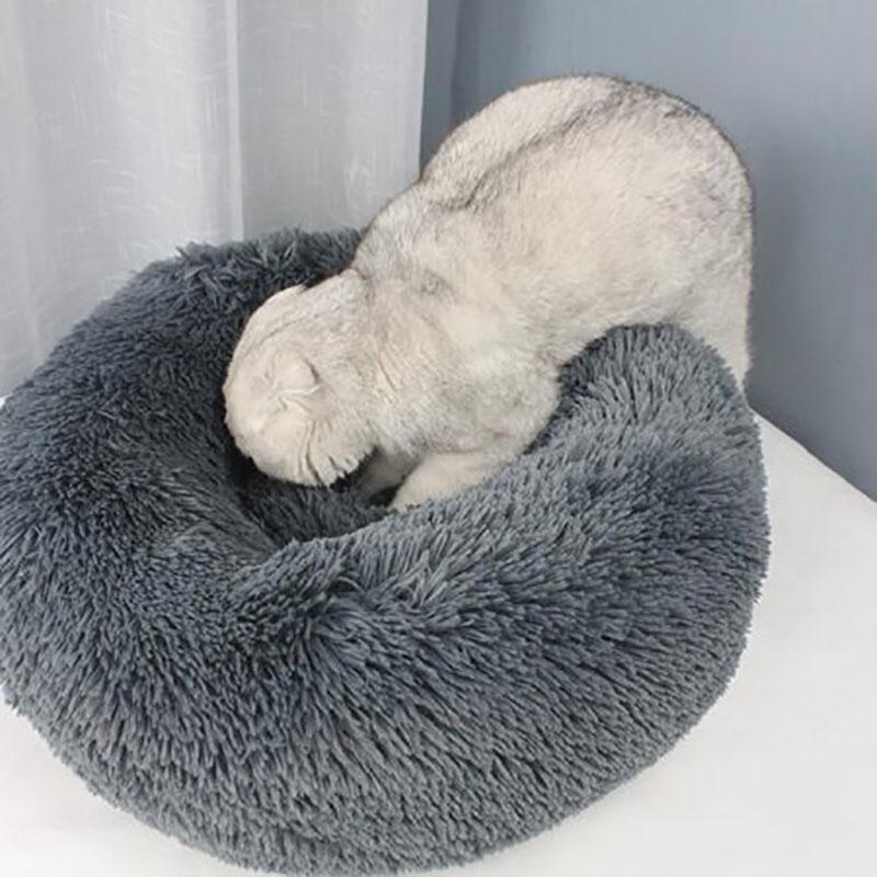 Calming Donut Dog Beds Soft & Washable Pet Bed for Cats & Dogs