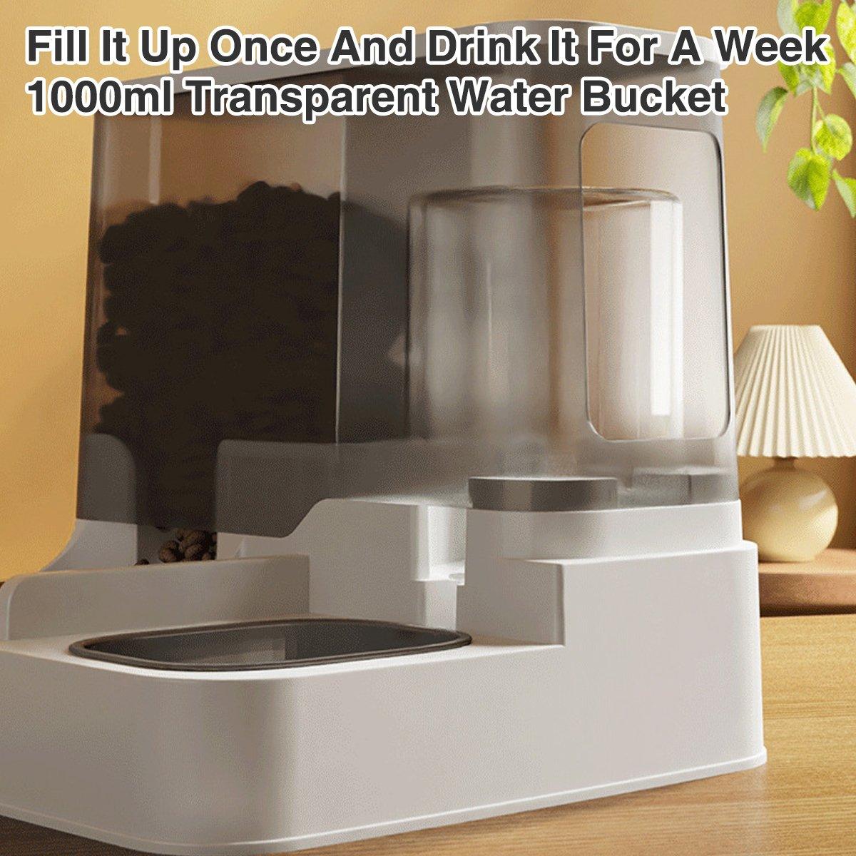 Automatic Cat Feeder & Water Dispenser Ergonomic Design for Comfort