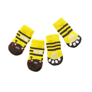 Dog Socks Non-Slip Grip Slip Anti-Skid S M L - Puppy Cat Pet Shoes Slippers