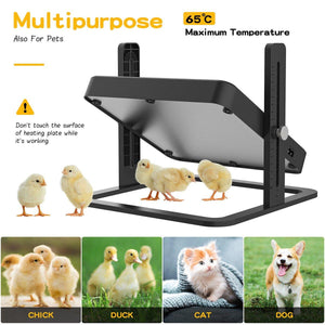 18W Poultry Heating Plate Brooder Warm Chick Duck Chicken Coop Heater