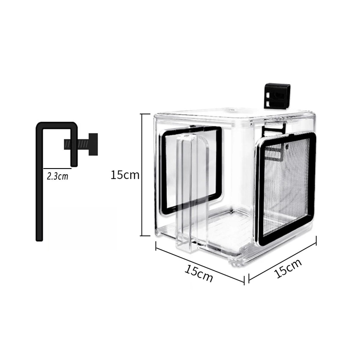 Acrylic Fish Breeding Box Isolation and Fry Protection