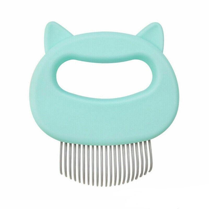 1-3xRelaxing Cat Comb Massager Pet Grooming Brush Dog Hair Removal Open KnotTool