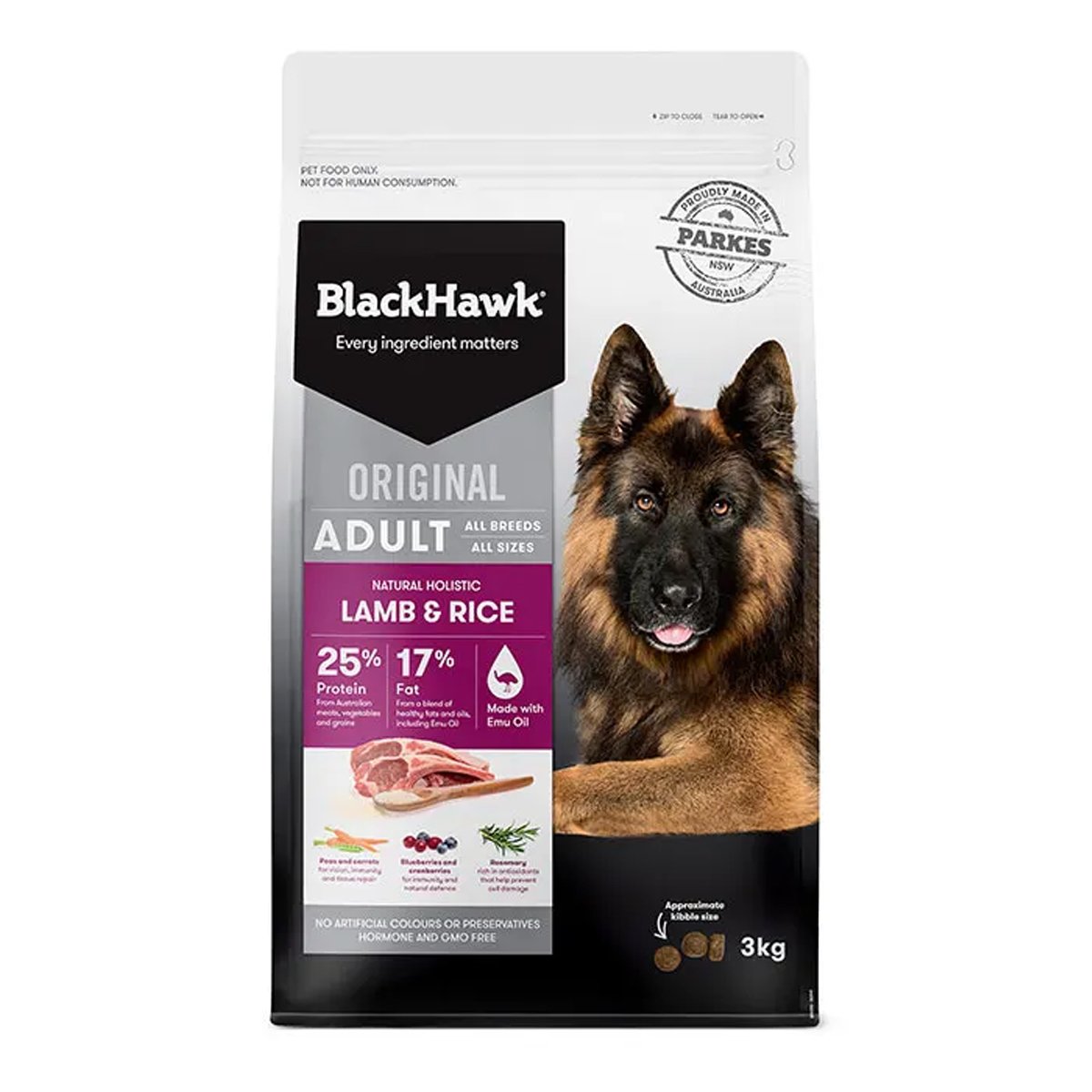 Black Hawk Lamb and Rice Dog Food for Adult Dogs