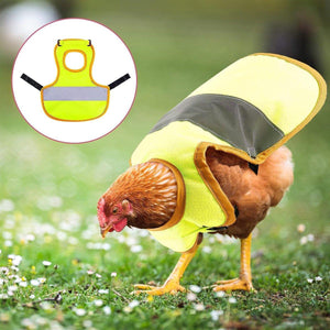 Pet Clothes Chicken Vest Night Anti-lost Duck And Goose Reflective Cloak Warm Clothing