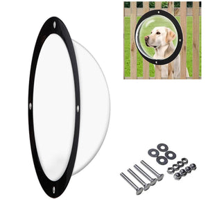 Acrylic Dog Window Semi-round Cover Pet Fence