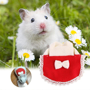 Multi-coloured Bow Hamster Clothes Cute Mini Pet Outfits for Small Squirrel Pets