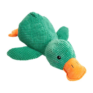 Plush Squeaky Duck Dog Toy for Anxiety Relief and Playtime Fun