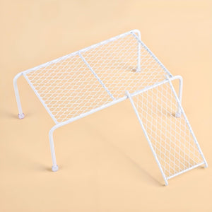 Metal Iron Chicken Feeding Ladder Grid Shelving Landscaping Platform Supplies