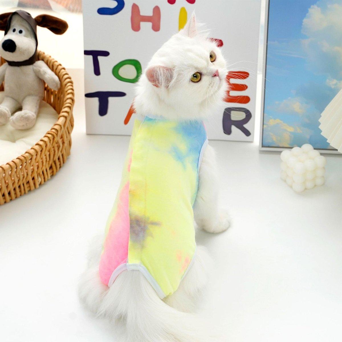 Pet Clothes Solid Color Striped Dog Cat Jumper Puppy Outfit