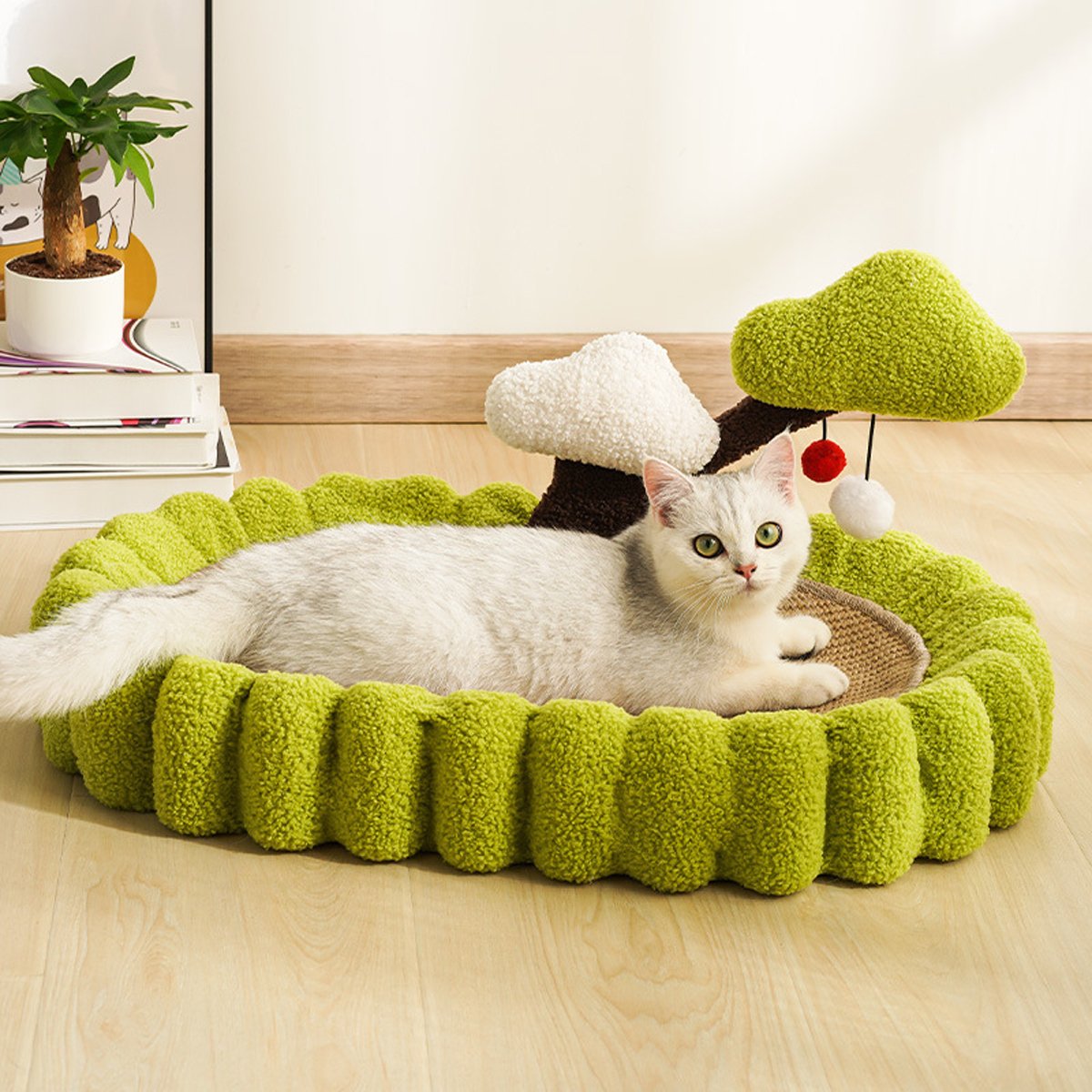 Durable Cat Scratching Bowl Mat Scratch Post Tree Cat Toy